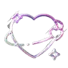 Стикер 60 3D #cute #girl #color #black #white