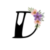 ↖️ Эмодзи «Floral font - буквы с цветочками, русские и английские» для Telegram