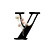 💝 Эмодзи «Floral font - буквы с цветочками, русские и английские» для Telegram
