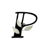 💛 Эмодзи «Floral font - буквы с цветочками, русские и английские» для Telegram
