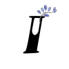 ↙️ Эмодзи «Floral font - буквы с цветочками, русские и английские» для Telegram
