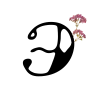 🈸 Эмодзи «Floral font - буквы с цветочками, русские и английские» для Telegram
