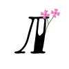 🤎 Эмодзи «Floral font - буквы с цветочками, русские и английские» для Telegram