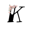↖️ Эмодзи «Floral font - буквы с цветочками, русские и английские» для Telegram