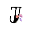 ◀️ Эмодзи «Floral font - буквы с цветочками, русские и английские» для Telegram