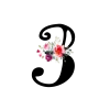 💞 Эмодзи «Floral font - буквы с цветочками, русские и английские» для Telegram