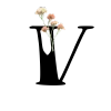 ↖️ Эмодзи «Floral font - буквы с цветочками, русские и английские» для Telegram