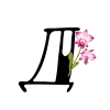 💗 Эмодзи «Floral font - буквы с цветочками, русские и английские» для Telegram