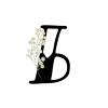 🈷 Эмодзи «Floral font - буквы с цветочками, русские и английские» для Telegram