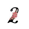 2⃣ Эмодзи «Floral font - буквы с цветочками, русские и английские» для Telegram