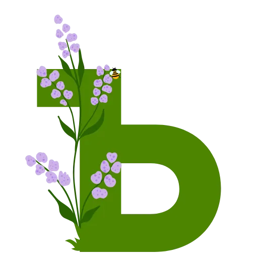 Стикер 28 Flowers Spring Letters