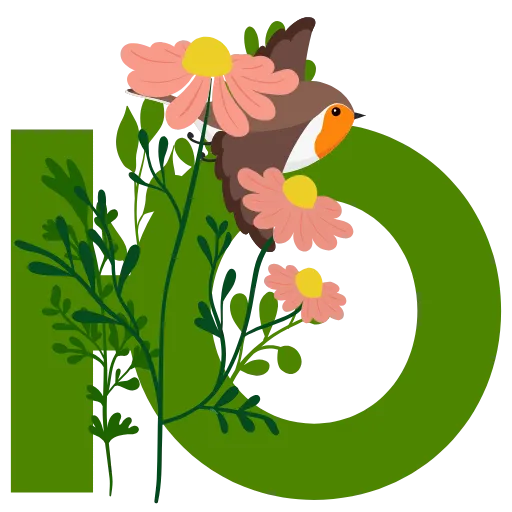 Стикер 32 Flowers Spring Letters