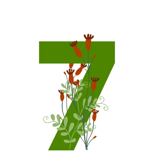 Стикер 42 Flowers Spring Letters