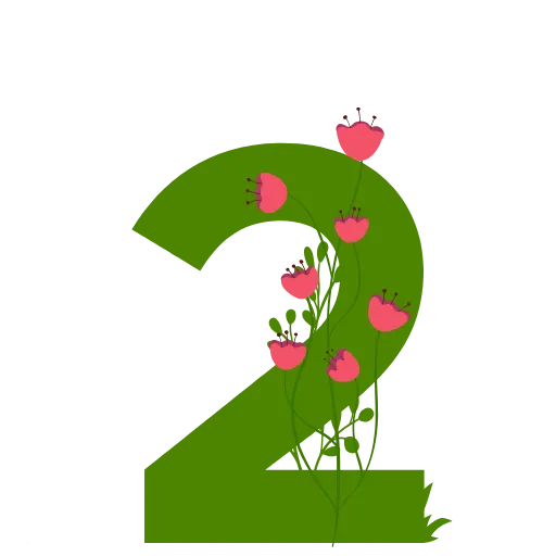 Стикер 37 Flowers Spring Letters