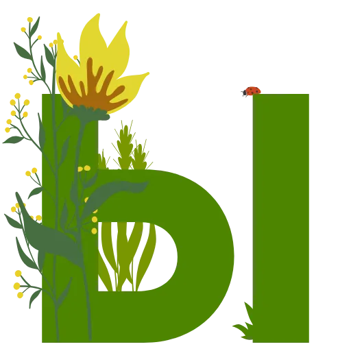 Стикер 29 Flowers Spring Letters