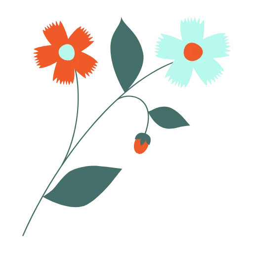 Стикер 16 Цветы