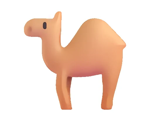 🐪 Стикер «Fluent Emoji часть - Animals» для Telegram