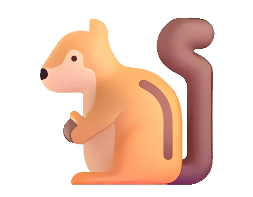 🐿️ Стикер «Fluent Emoji часть - Animals» для Telegram