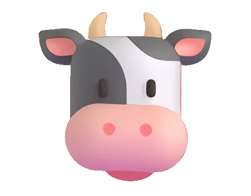 🐮 Стикер «Fluent Emoji часть - Animals» для Telegram