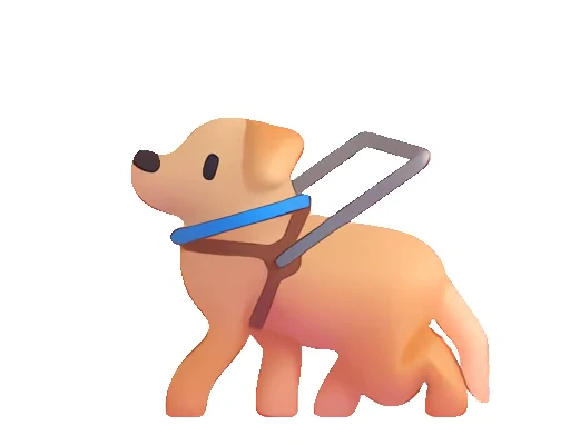 🦮 Стикер «Fluent Emoji часть - Animals» для Telegram