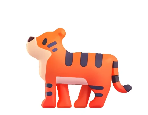 🐅 Стикер «Fluent Emoji часть - Animals» для Telegram