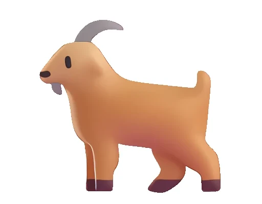 🐐 Стикер «Fluent Emoji часть - Animals» для Telegram