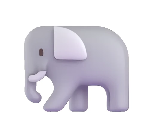 🐘 Стикер «Fluent Emoji часть - Animals» для Telegram