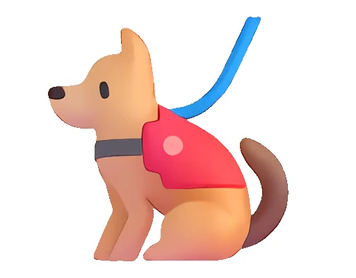 🐕‍🦺 Стикер «Fluent Emoji часть - Animals» для Telegram
