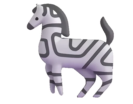 🦓 Стикер «Fluent Emoji часть - Animals» для Telegram