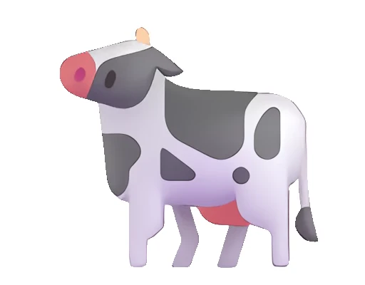 🐄 Стикер «Fluent Emoji часть - Animals» для Telegram