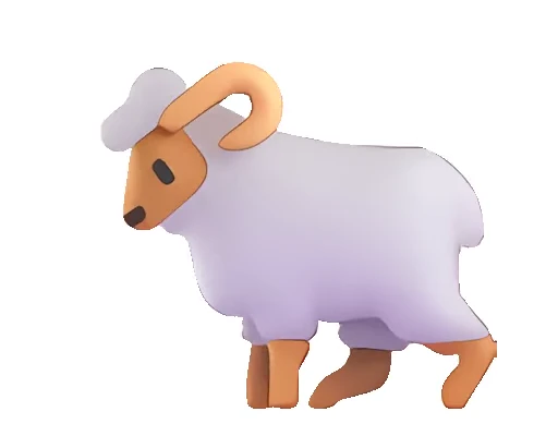 🐏 Стикер «Fluent Emoji часть - Animals» для Telegram