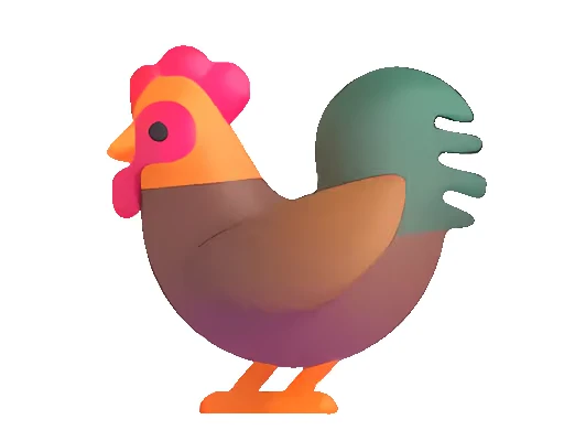 🐓 Стикер «Fluent Emoji часть» для Telegram