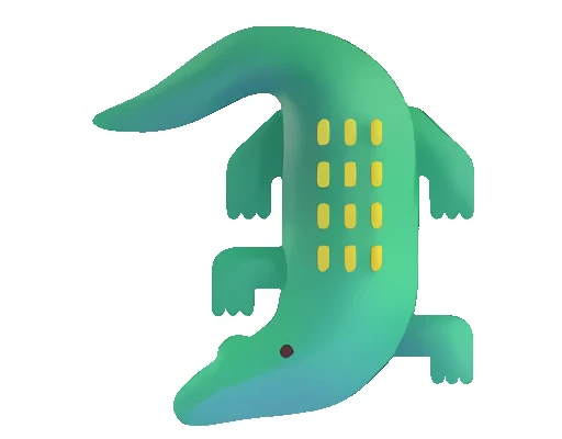 🐊 Стикер «Fluent Emoji часть» для Telegram