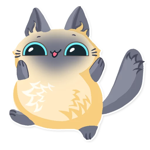 Стикерпак Cute fluffy Simi для Telegram