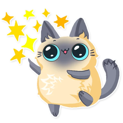 👍 Стикер «Cute fluffy Simi» для Telegram