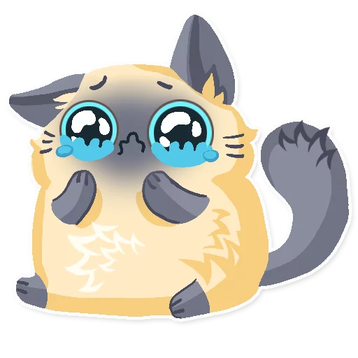 😥 Стикер «Cute fluffy Simi» для Telegram