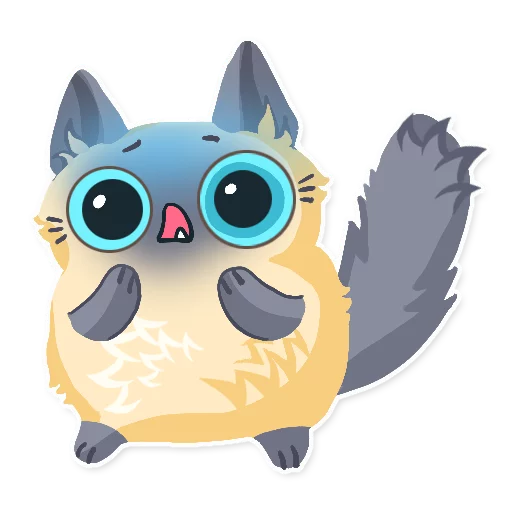 😱 Стикер «Cute fluffy Simi» для Telegram