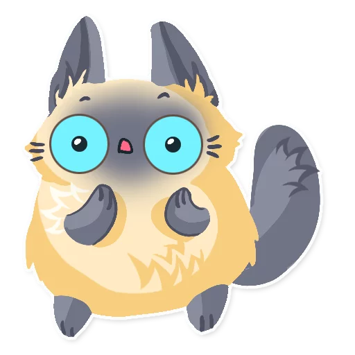 😯 Стикер «Cute fluffy Simi» для Telegram