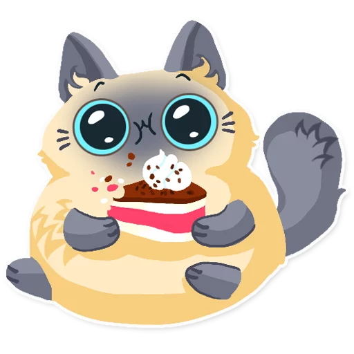 💜 Стикер «Cute fluffy Simi» для Telegram