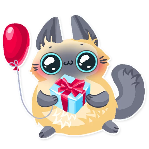 🎁 Стикер «Cute fluffy Simi» для Telegram