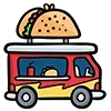Стикер 16 Food Icons