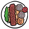 Стикер 9 Food Icons