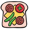 Стикер 39 Food Icons