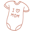 👚 Эмодзи «Иконки для мам + буквы» для Telegram