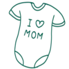 👚 Эмодзи «Иконки для мам + буквы» для Telegram