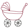 👶 Эмодзи «Иконки для мам + буквы» для Telegram