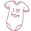 👚 Эмодзи «Иконки для мам + буквы» для Telegram