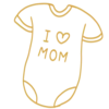 👚 Эмодзи «Иконки для мам + буквы» для Telegram