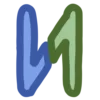 🍓 Эмодзи «Сине-зелёные буквы» для Telegram