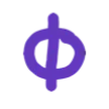💜 Эмодзи «Фиолетовые буквы, таблички» для Telegram